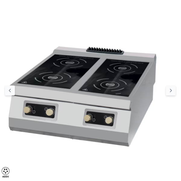  Επαγωγική κουζίνα Premium - 4 καυστήρες - Ηλεκτρική - Διπλή μονάδα - 90 cm βάθος